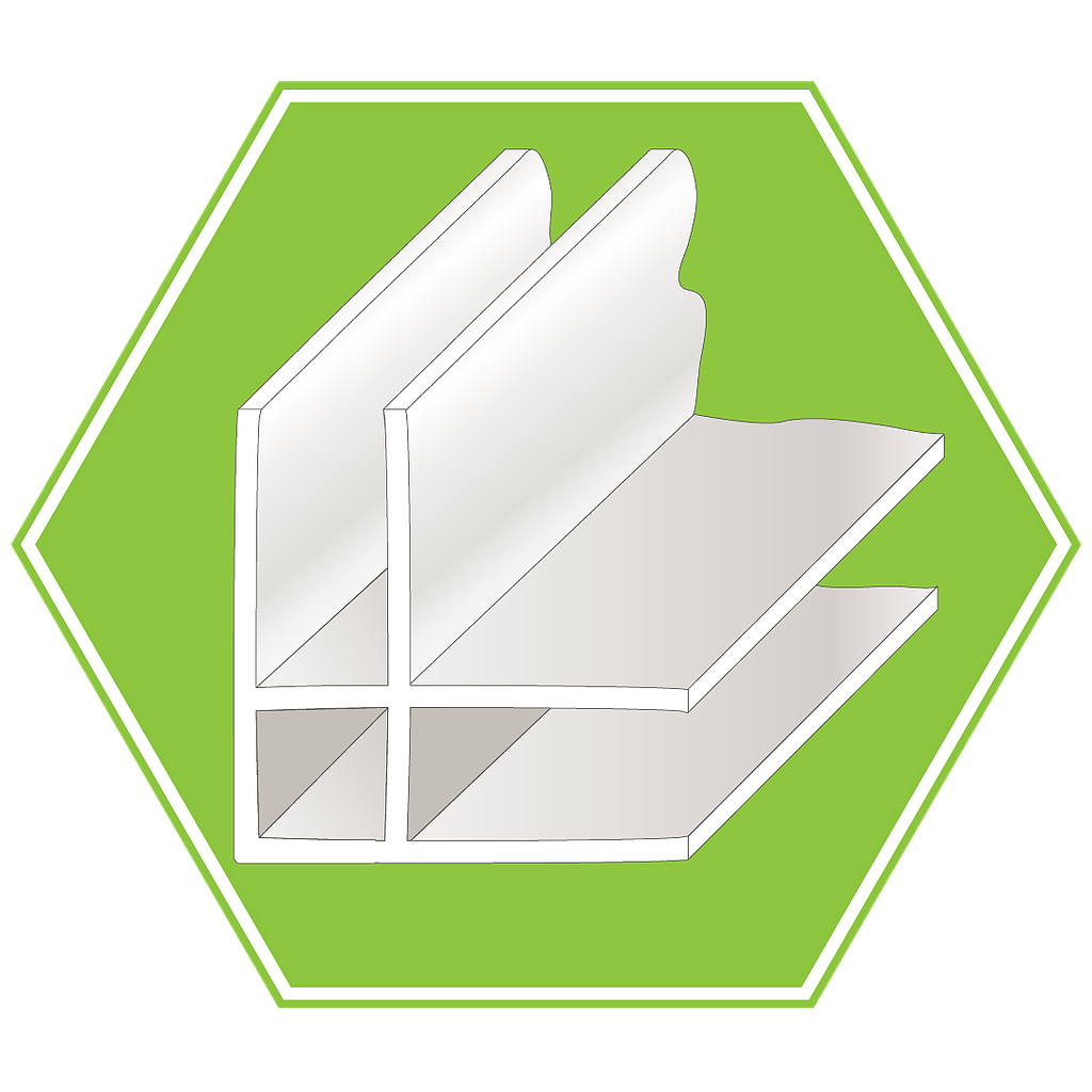 DGS BOARDERS L SHAPE 13MM X 8'