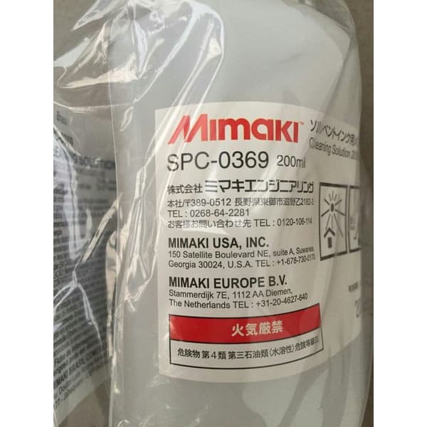 MIMAKI WASHING LIQUID KIT  SOLV INK 100ML.