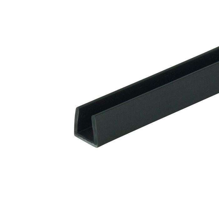 U CHANNEL BLACK 4MM