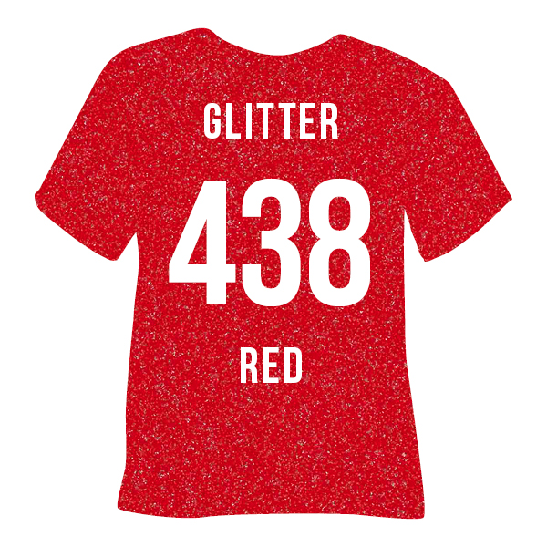 POLI FLEX GLITTER 438 RED 15"