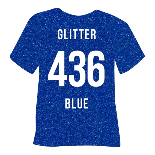 [436BL115030] POLI FLEX GLITTER 436 BLUE 15"