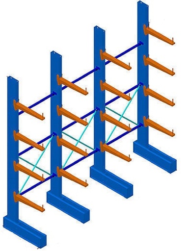 [CANTILEVER] CANTILEVER RACK / SINGLE SIDE 1.22*5.7M