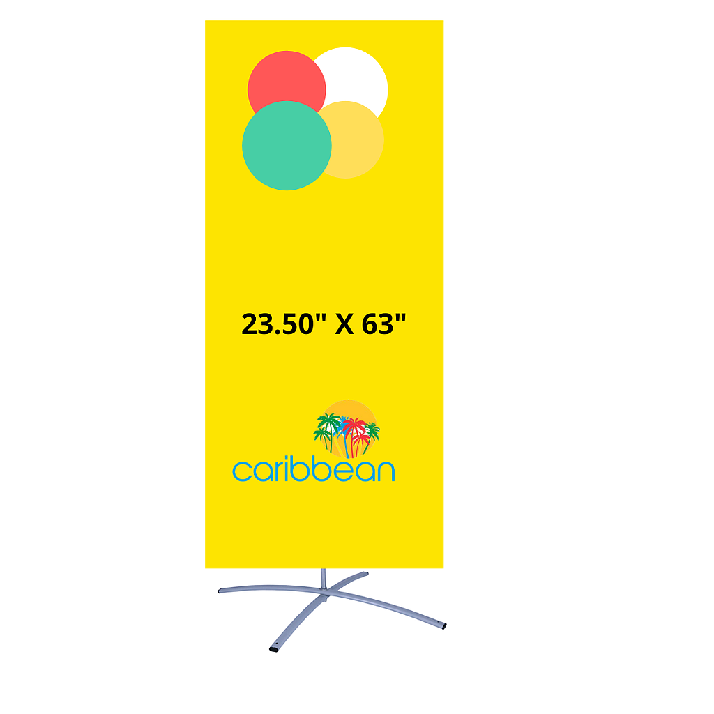 DISPLAY BASE EN CRUZ  23.50" X 63"