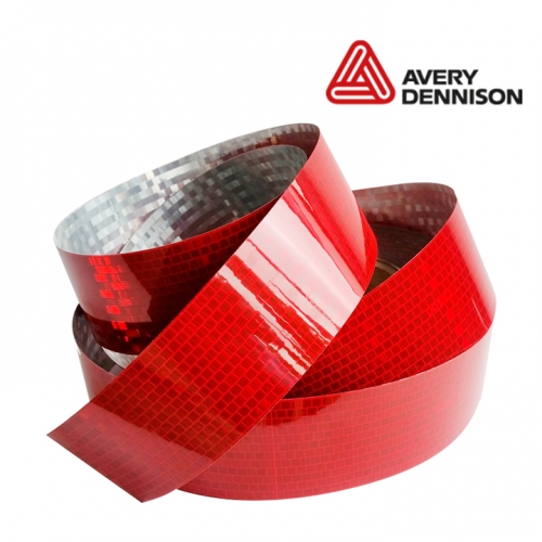 AVERY CINTA REFLECTIVA ROJA 2"