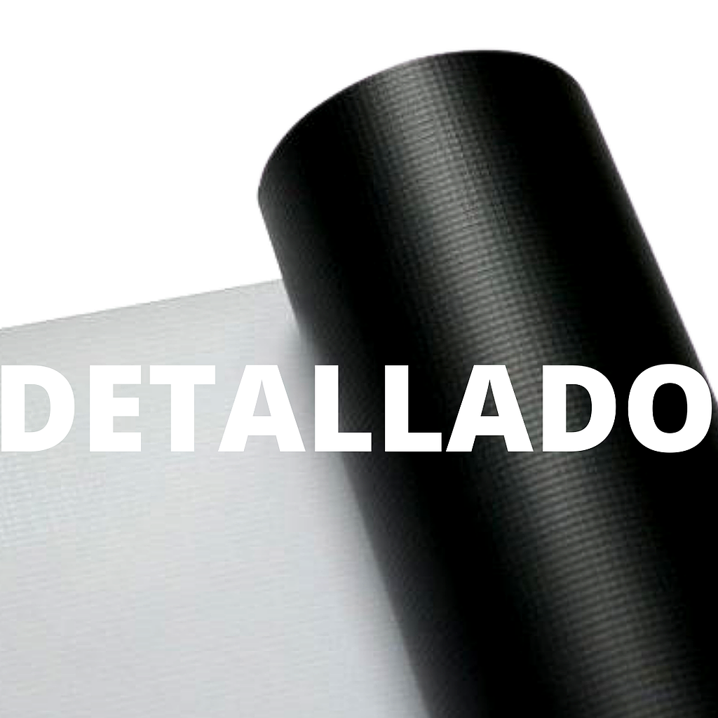 BANNER B/W 63" X 55YDS. 13OZ DETALLADO