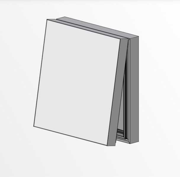 SIGNCOMP NARROW SINGLE FACE BODY W/TENSION FRAME II & BLEED COVER -MILL FINISH - 6" DEEP SIZE: 118.11'' H x 196.85''