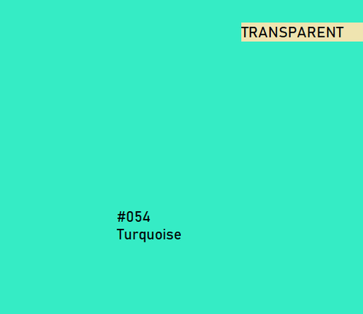 [830005424] ORACAL TRANSPARENT TURQUOISE 24&quot;