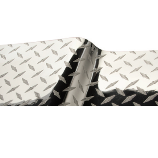 [VINYLEFX-SILVER-DIAMOND-24] VINYL EFX DIAMOND PLATE SILVER 24&quot;