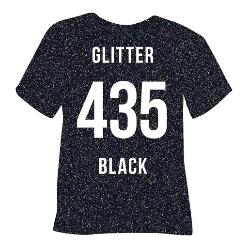 [435GL15030] POLI FLEX GLITTER 435 BLACK 15"