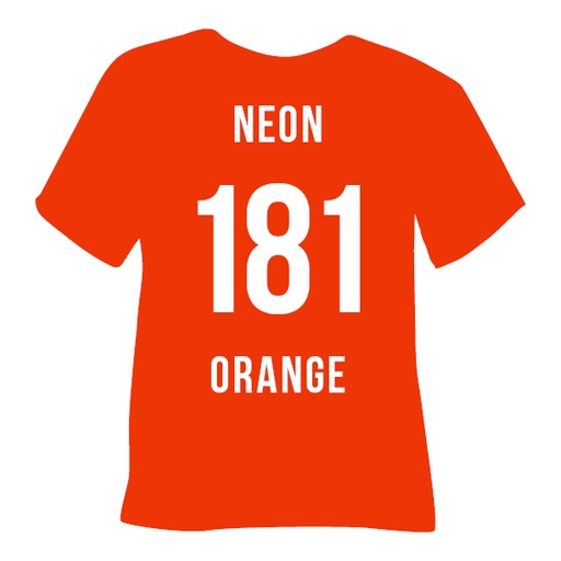 [PLT181NO27] POLI FLOCK 181 NEON ORANGE 20"
